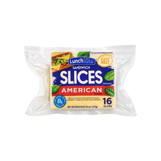 Queso Cheddar Americano Laminado 272g