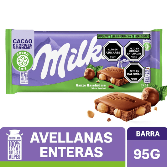 Chocolate Milka Avellanas 95g