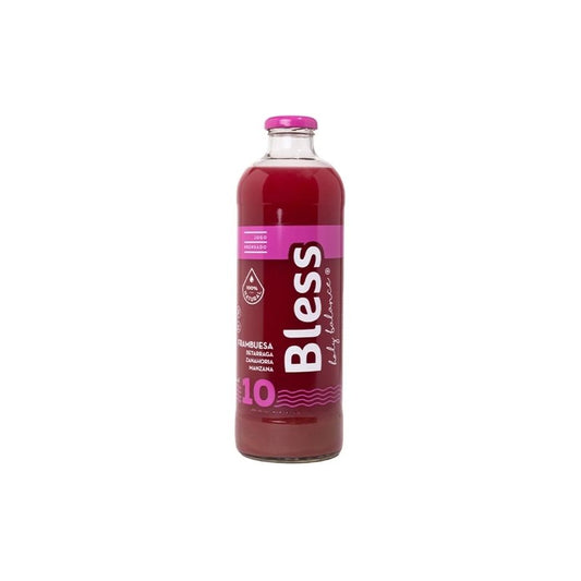 Jugo Natural Prensado Bless 10 Frambuesa, Betarraga, Zanahoria y Manzana