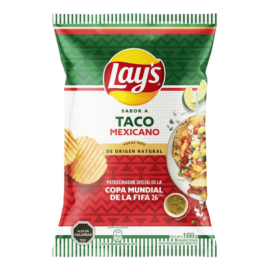 Lays C/A Taco Mexicano 160g