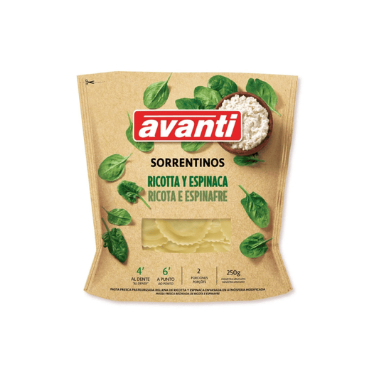 Sorrentinos ricotta y espinaca Avanti 250g
