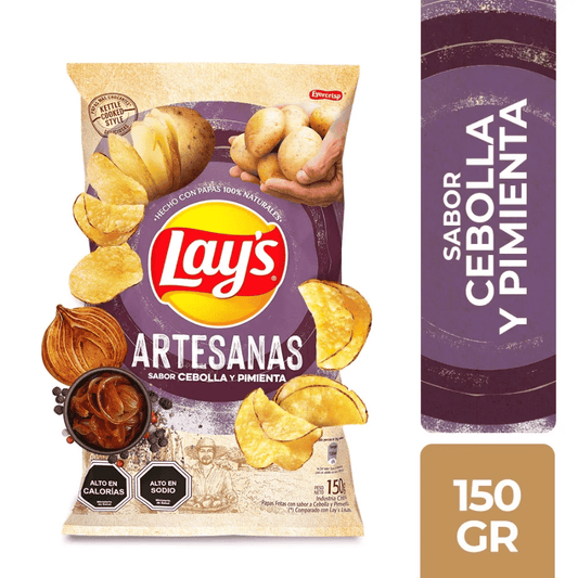 Lays Artesana Cebolla Y Pimienta 150g