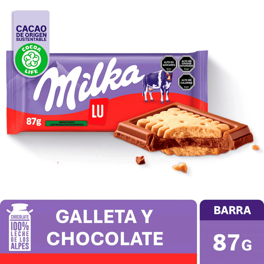 Chocolate Milka SDW Galleta y Caramelo 87g