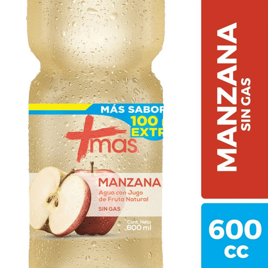 Agua Mas Manzana sin Gas 600cc