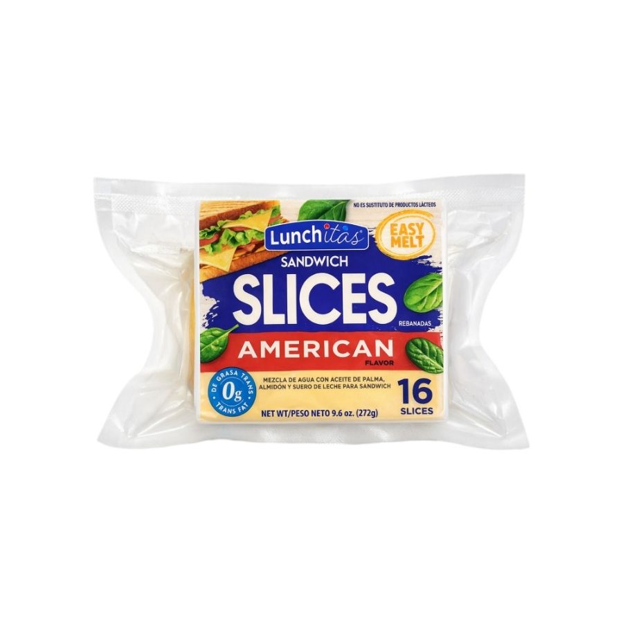 Queso Cheddar Americano Laminado 272g