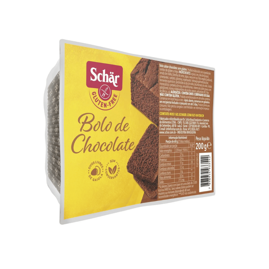 Queque de chocolate Schar 200g