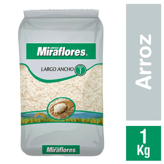 Miraflores Arroz G1 largo ancho bolsa 1 kg