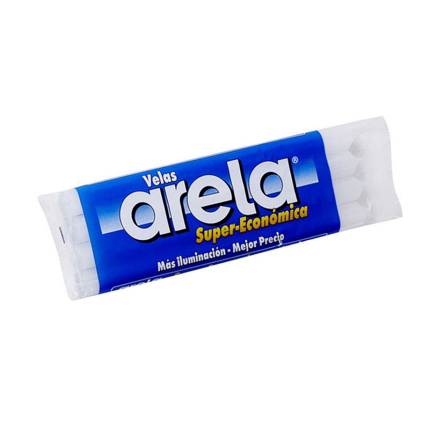 Vela Arela Super Económica Blanquicino Paquete de 4 Unidades