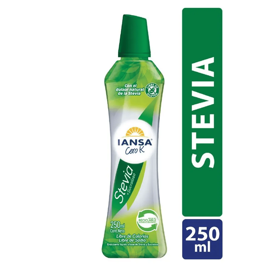 Stevia Liquida Cero K Iansa 250 ml