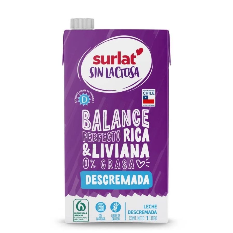 Leche Sin Lactosa 1l