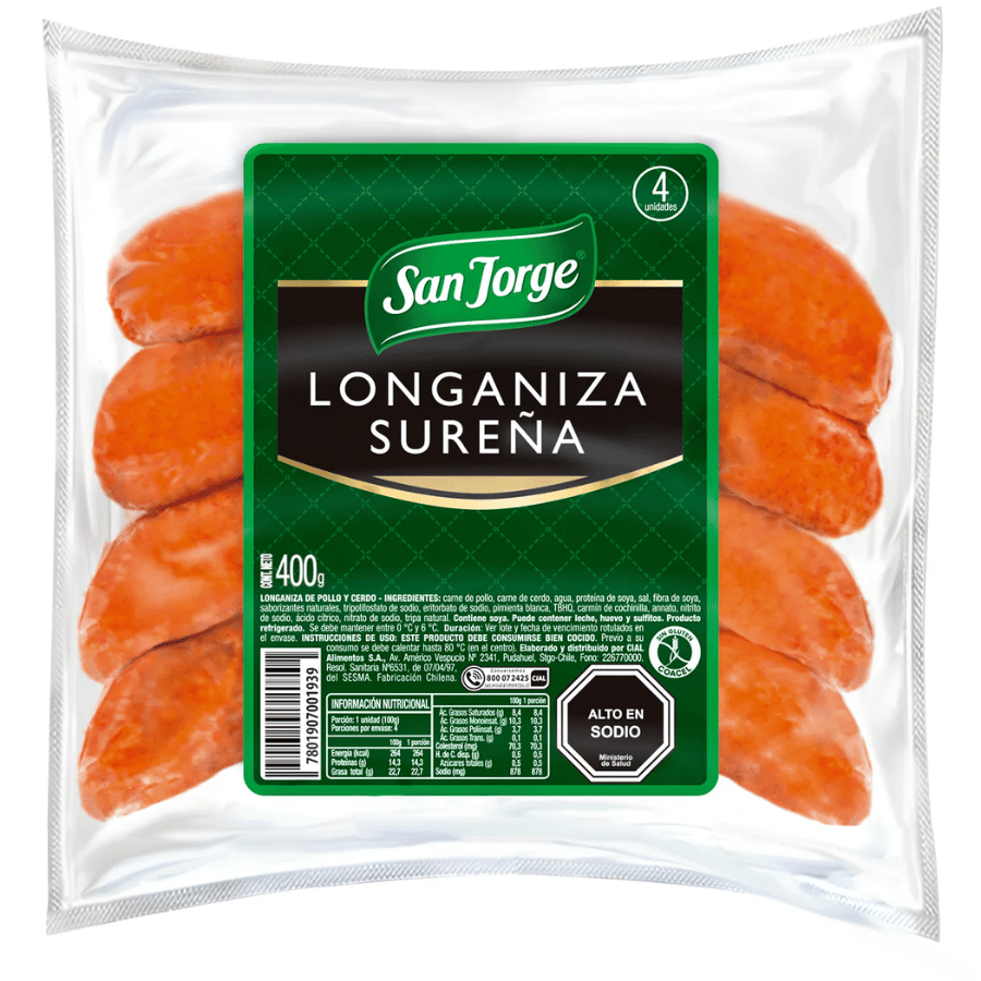 San Jorge Longaniza Sureña 400g