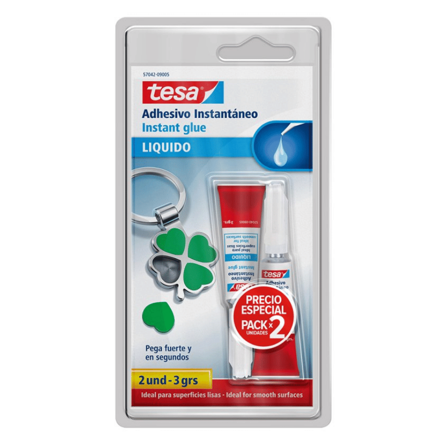 Adhesivo Instantáneo Tesa Gel Incoloro 3 g 2 Unidades
