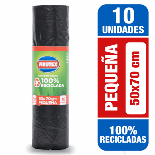 Bolsa de Aseo Virutex Pequeña 50x70 cm 10 Unidades