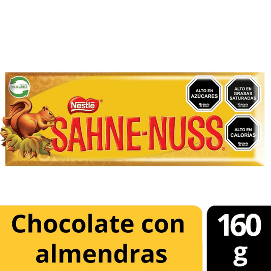 Chocolate Sahne Nuss barra 160g