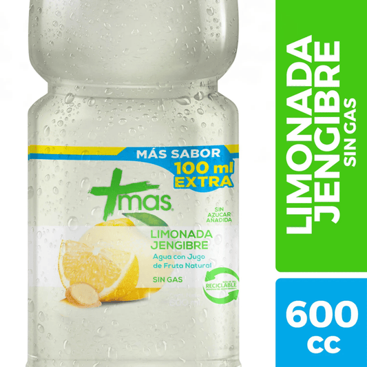 Agua Mas Limonada Jengibre sin Gas 600cc